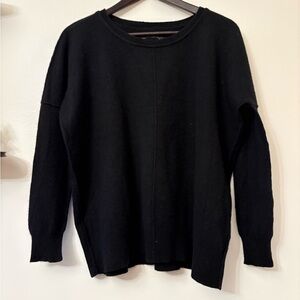All Saints Black Cashmere Sweater